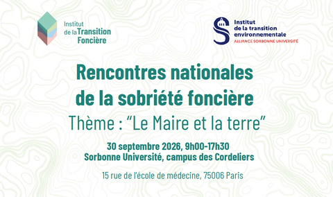 Rencontres Nationales de la Sobriété Foncière 30/09/2026